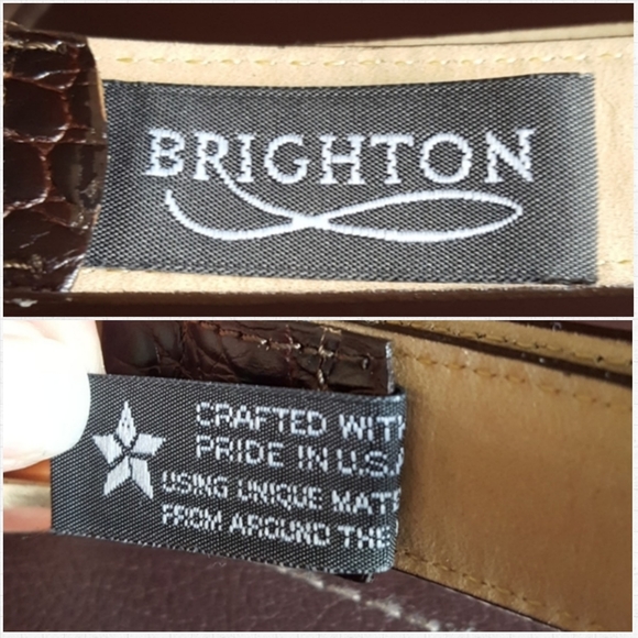 EUC Vintage Brighton Leather Belt with Gol… - Picture 6 of 8